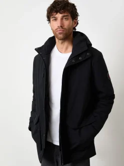 Zwart - Threadbare Showerproof Padded Hooded Coat