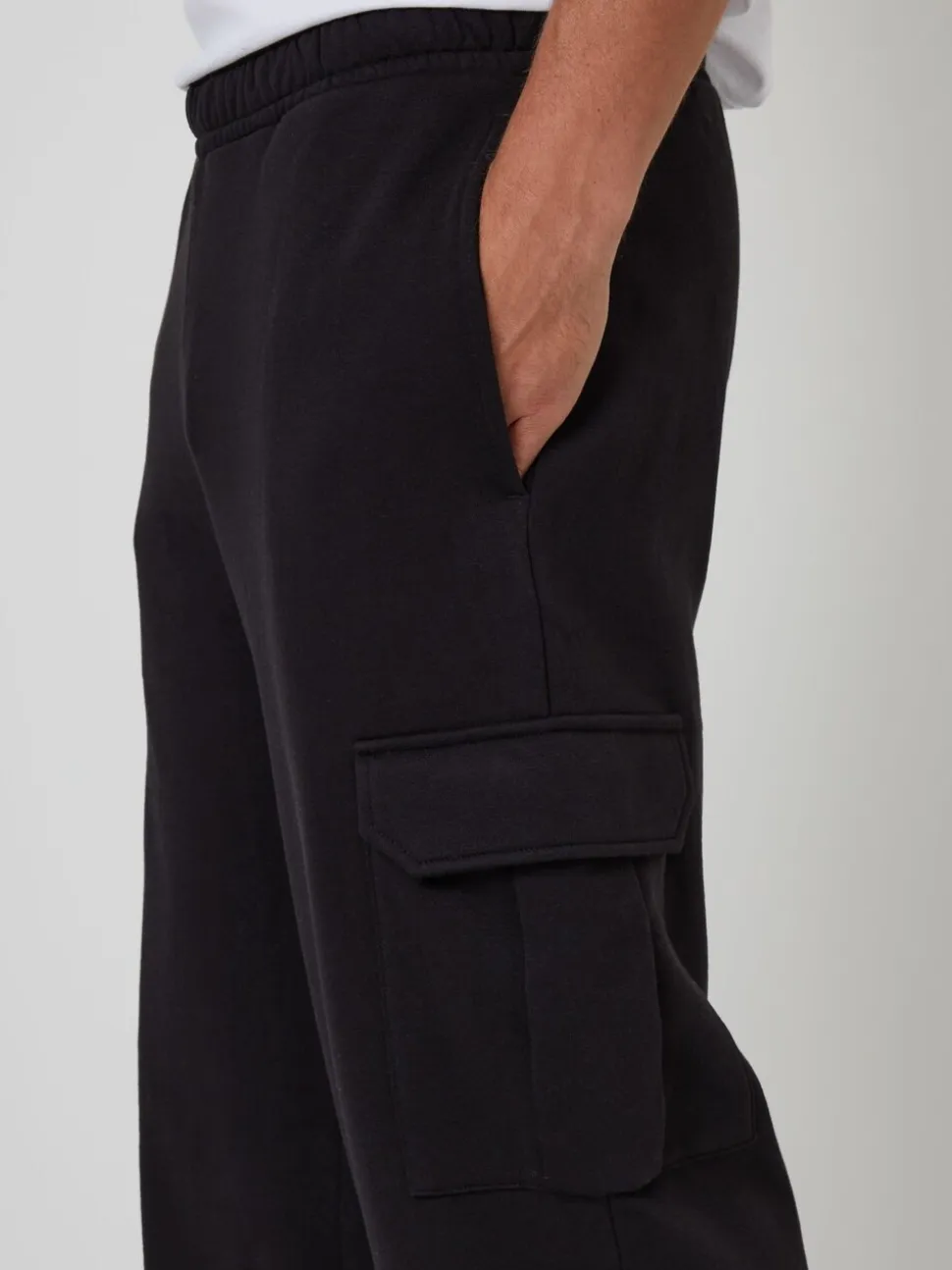 Zwart - Threadbare Wide Leg Cargo Joggers