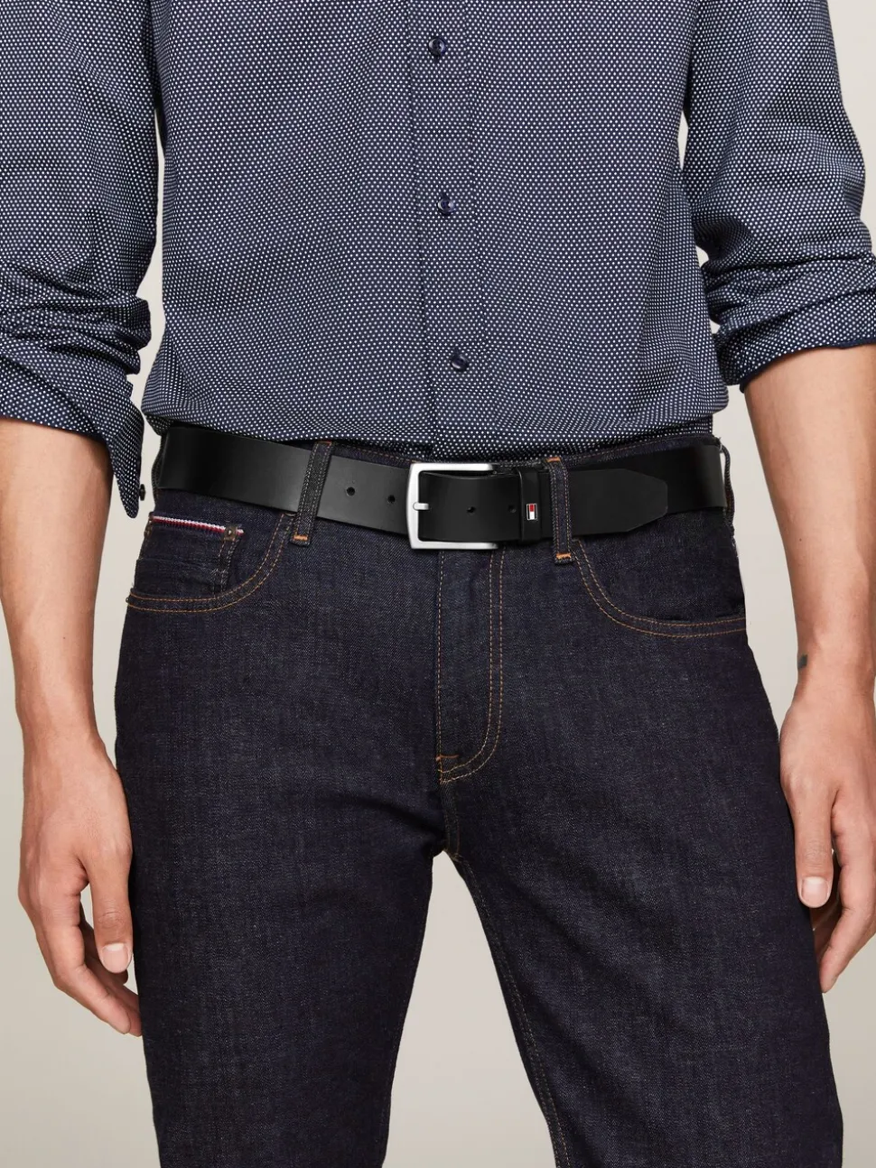 Zwart - Tommy Hilfiger New Denton riem