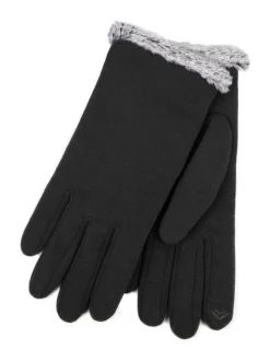 Zwart - Totes Thermal SmarTouch Gloves With Tipped Fur Cuff