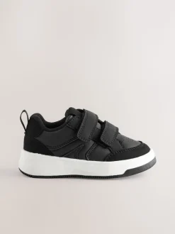 Zwart - Trainers met Klittenbandsluiting en twee banden