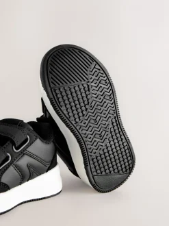 Zwart - Trainers met Klittenbandsluiting en twee banden