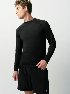 Zwart - T-shirt met lange mouwen - Active Thermal Base Layer