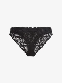 Zwart - Ultimate Comfort kanten slip verpakking van 2