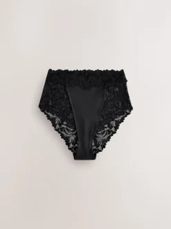 Zwart - Ultimate Comfort kanten slip verpakking van 2