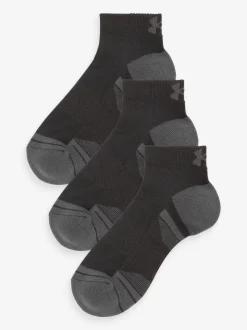 Zwart - Under Armour Tech lage sokken 3 paar