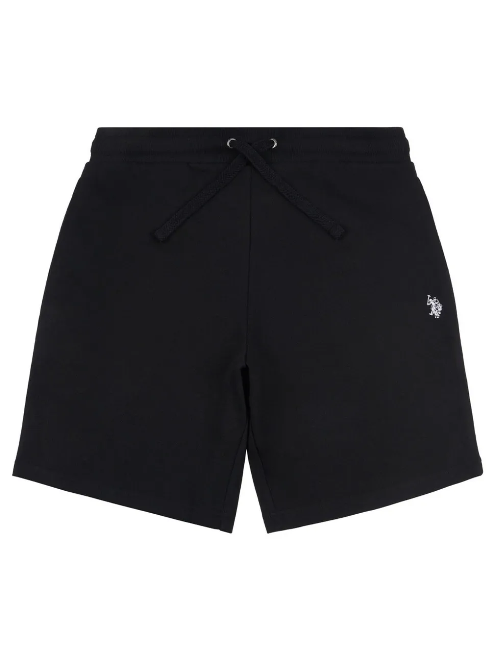 Zwart - U.S. Polo Assn Mens Double Horsemen Sweat 100% Cotton Shorts