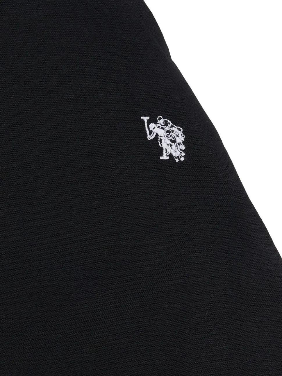 Zwart - U.S. Polo Assn Mens Double Horsemen Sweat 100% Cotton Shorts