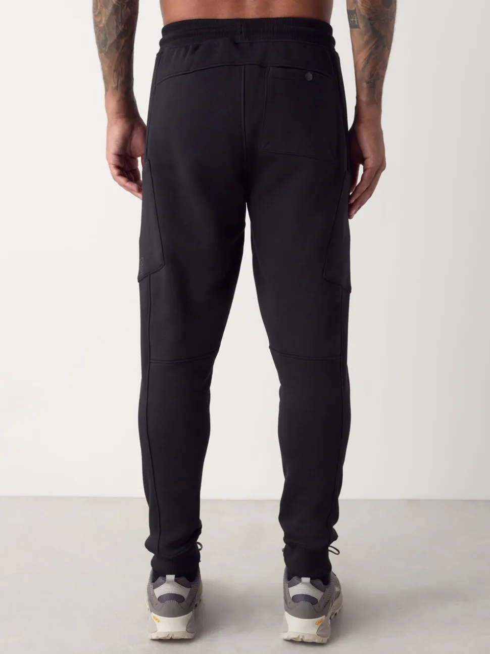 Zwart - Utility Brushback Heavyweight Cargo Joggers