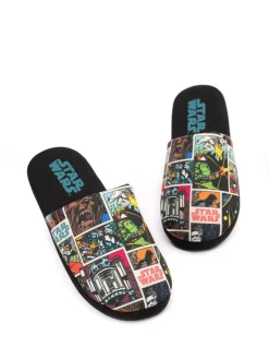 Zwart - Vanilla Underground Mr Men Mr Lazy pantoffels