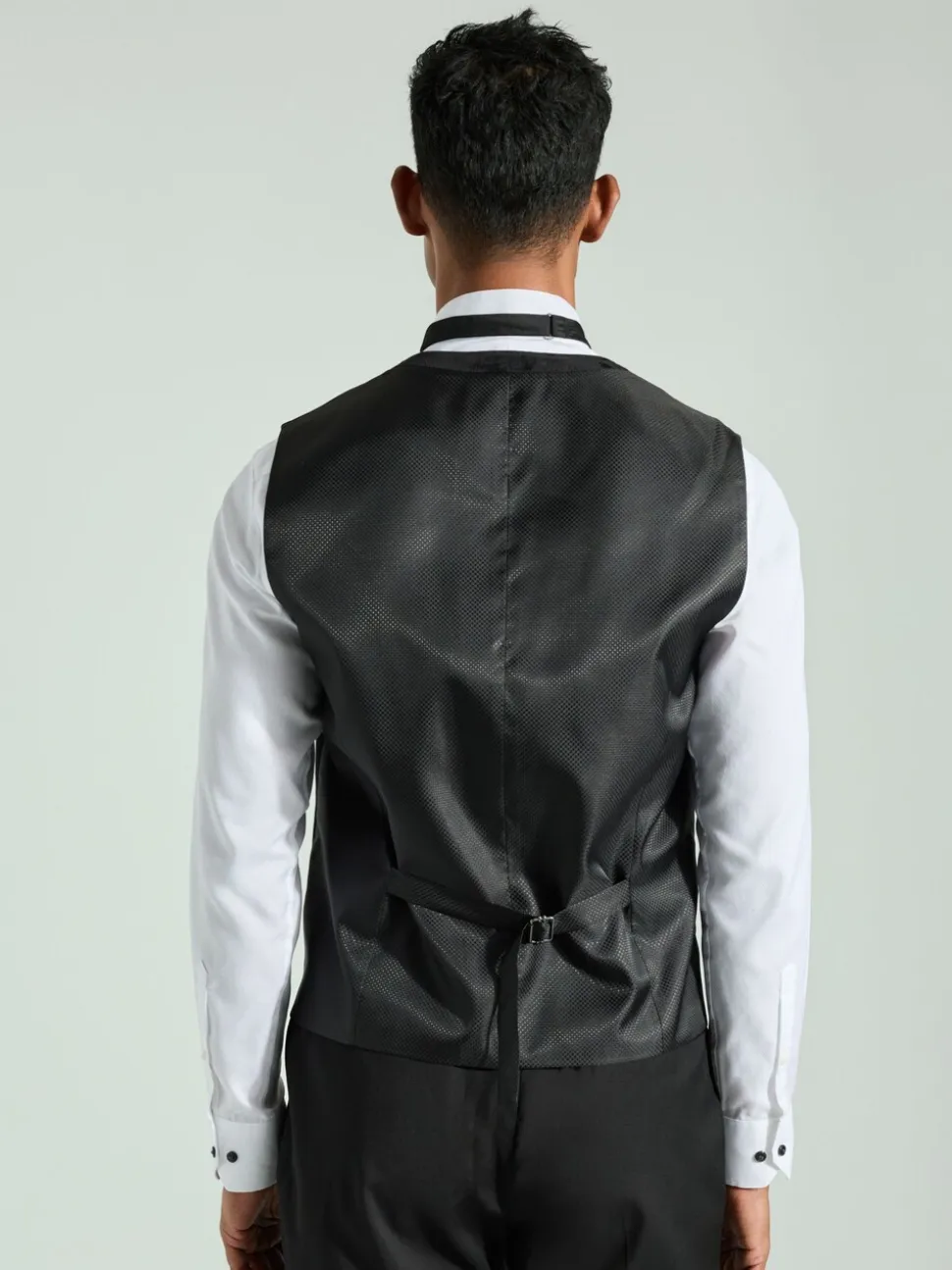 Zwart - Velvet Waistcoat