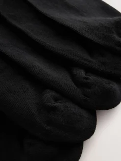 Zwart - Verpakking van 10 - Comfortabele sokken met verzachte zool