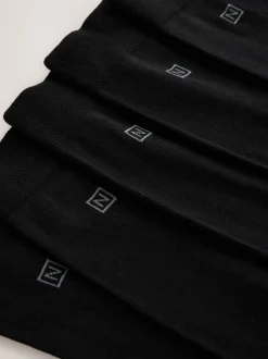 Zwart - Verpakking van 5 - Comfortabele sokken met verzachte zool