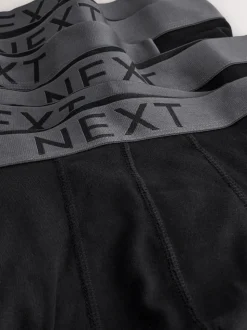 Zwart - Verpakking van 10 - Hipster boxershorts van 100% katoen
