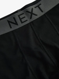 Zwart - Verpakking van 4 - Hipster boxershorts van 100% katoen