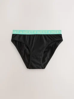 Zwart - Verpakking van 7 bikinibroekjes (5-16 jr)