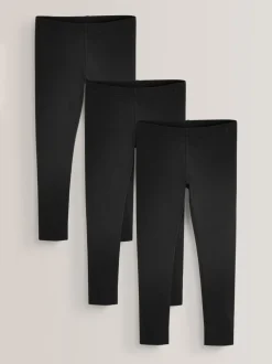 Zwart - Verpakking van 3 leggings (3-16 jr)