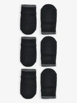 Zwart - Verpakking van 3 Magic wanten handschoenen (3mnd -6jr)