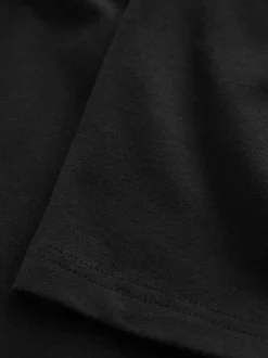 Zwart - Verpakking van 5 stretchy fietsshorts met hoog katoengehalte (3-16jr)