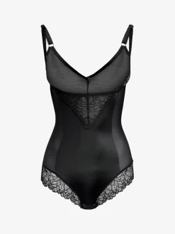 Zwart - Wear Your Own Bra - Vormgevende body met sterke buikcorrectie