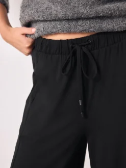 Zwart - Wide Leg Jersey Joggers
