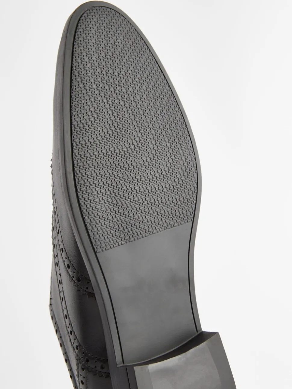 Zwart - Wijde pasvorm - Leren Oxford brogues
