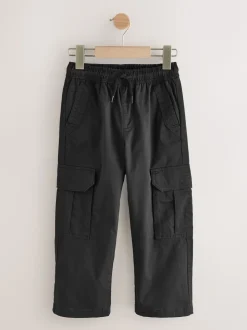 Zwart - Woven Cargo Trousers (3-16yrs)