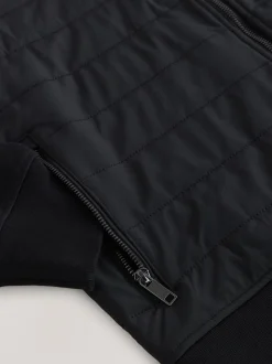 Zwart - Zonder capuchon. - Hybrid Full Zip Jacket