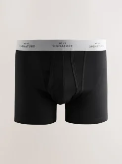 Zwart comfortabel zacht - Verpakking van 4 - Signature boxershorts
