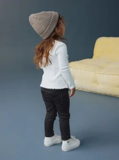 Zwart denim - Jegging met elastische taille (3 mnd-7 jr)
