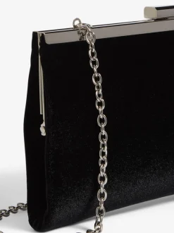 Zwart fluweel - Friends Like These Occasion Clutch Bag