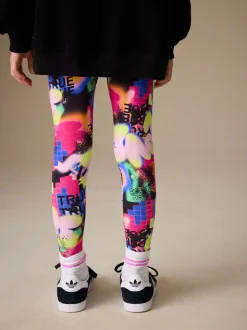 Zwart graffiti hartjes - Sweatshirt and Leggings Set (3-16yrs)