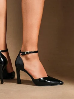 Zwart grijs - Linzi Moira Classic Stiletto Court Heels