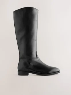 Zwart leer - Forever Comfort® Regular Foot with Wide Calf Riding Boots