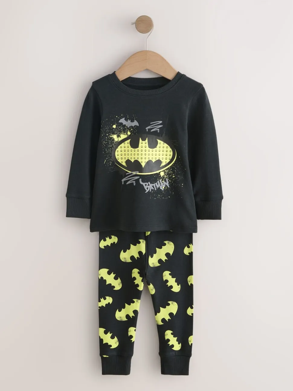 Zwart met Batman - Gelicentieerde knusse pyjama's 2 pack (9mnd -10jr)
