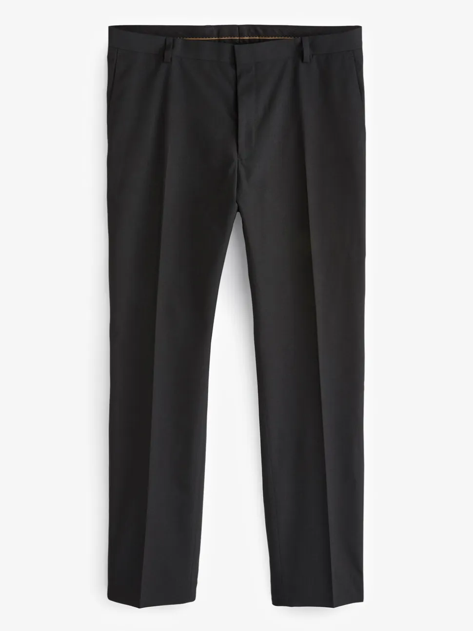 Zwart met bies - Tailored fit - Pantalon in smokingstijl