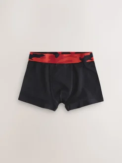 Zwart met camouflage tailleband - Verpakking van 5 boxers (2-16jr)