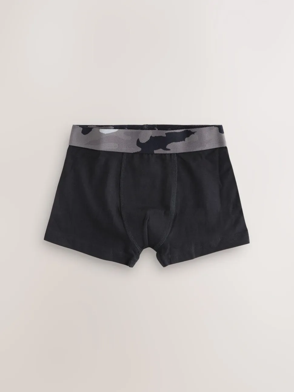 Zwart met camouflage tailleband - Verpakking van 5 boxers (2-16jr)