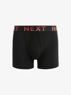 Zwart met felgekleurde ombré tailleband - Standaard - 10 Boxershorts zonder plooi