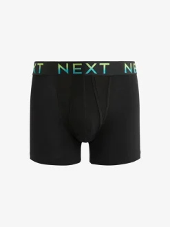 Zwart met felgekleurde ombré tailleband - Standaard - 10 Boxershorts zonder plooi