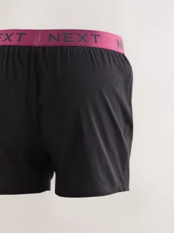 Zwart met felgekleurde tailleband - Ruimvallende Boxers