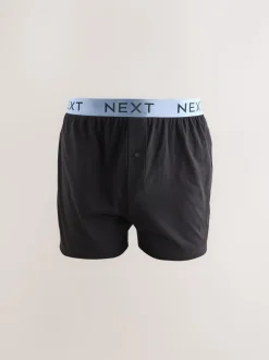 Zwart met felgekleurde tailleband - Ruimvallende Boxers