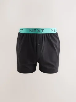 Zwart met felgekleurde tailleband - Ruimvallende Boxers