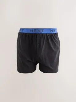 Zwart met felgekleurde tailleband - Ruimvallende Boxers