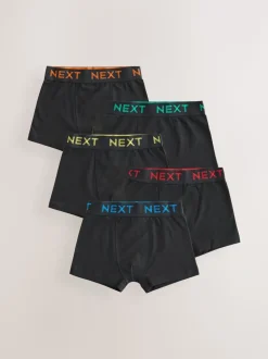 Zwart met gekleurde tailleband - Verpakking van 5 trunks (1,5-16jr)