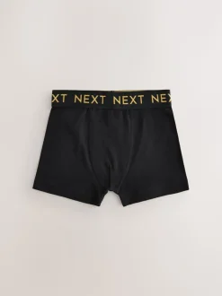 Zwart met luxe goudkleurige tailleband - Verpakking van 5 trunks (1,5-16jr)