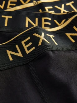 Zwart met luxe goudkleurige tailleband - Verpakking van 5 trunks (1,5-16jr)
