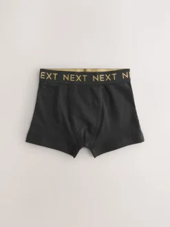 Zwart met luxe goudkleurige tailleband - Verpakking van 10 trunks (1,5-16jr)