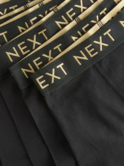 Zwart met luxe goudkleurige tailleband - Verpakking van 10 trunks (1,5-16jr)