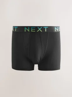 Zwart met ombré tailleband - Boxershorts van katoenrijk materiaal met A-voorkant